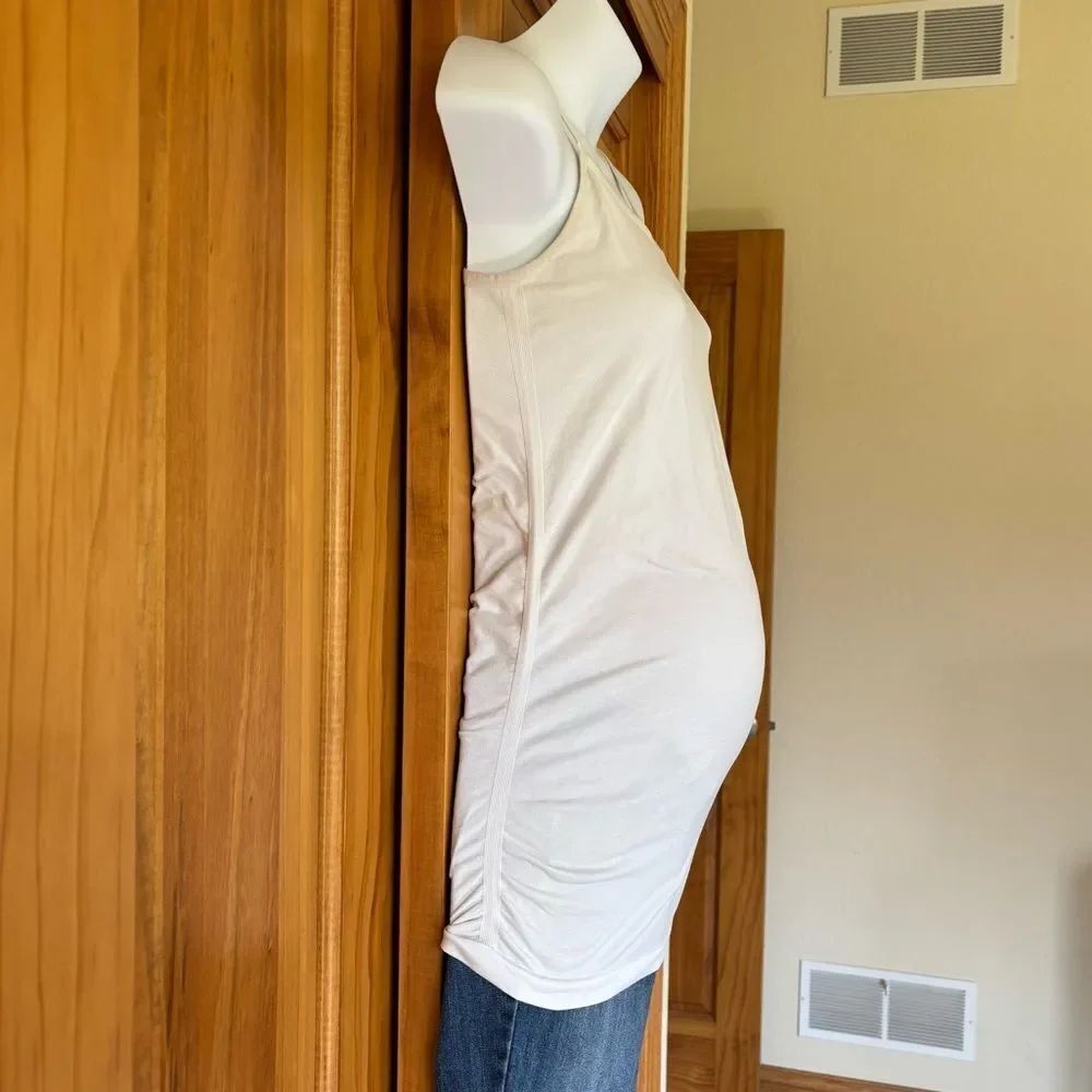 Maternity Cream Spaghetti Strap Tank Top - Picture 2 of 3